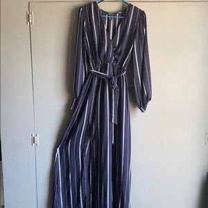 Stripe maxi dress